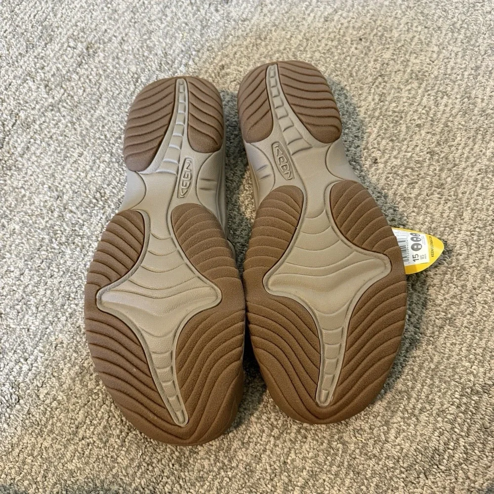 KEEN Waimea Toe Protecting Flip Flops Sport Sandals Birch/Brindle Mens Size 15